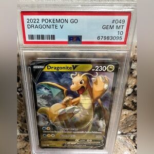 2022 POKEMON GO DRAGONITE V 049 PSA 10 GEM MT (049/078) #49 ENGLISH USA